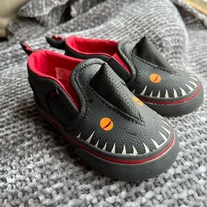 Vans dinosaur slip ons